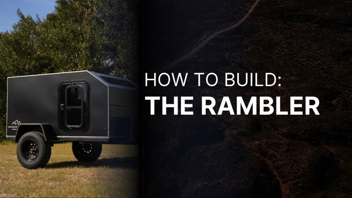 The Rambler teardrop camper build plan